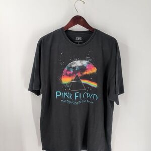 Pink Floyd Dark Side Of The Moon Short Sleeve Space Graphic T-Shirt‎ Black 2XL